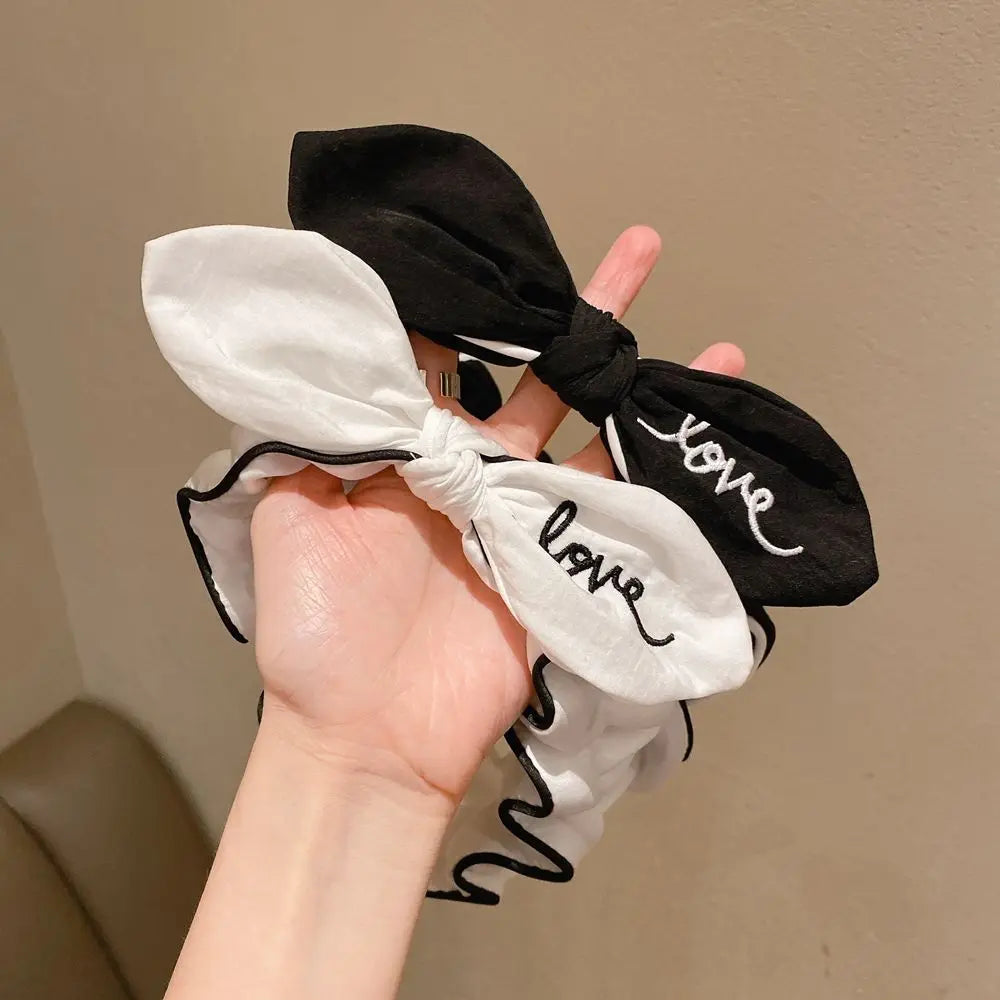 Makeup Sweet Shower Wide Cloth Wash Face Hairband Fabric Headband Korean Style Headdress Female Hair band Bow Hairband Qme