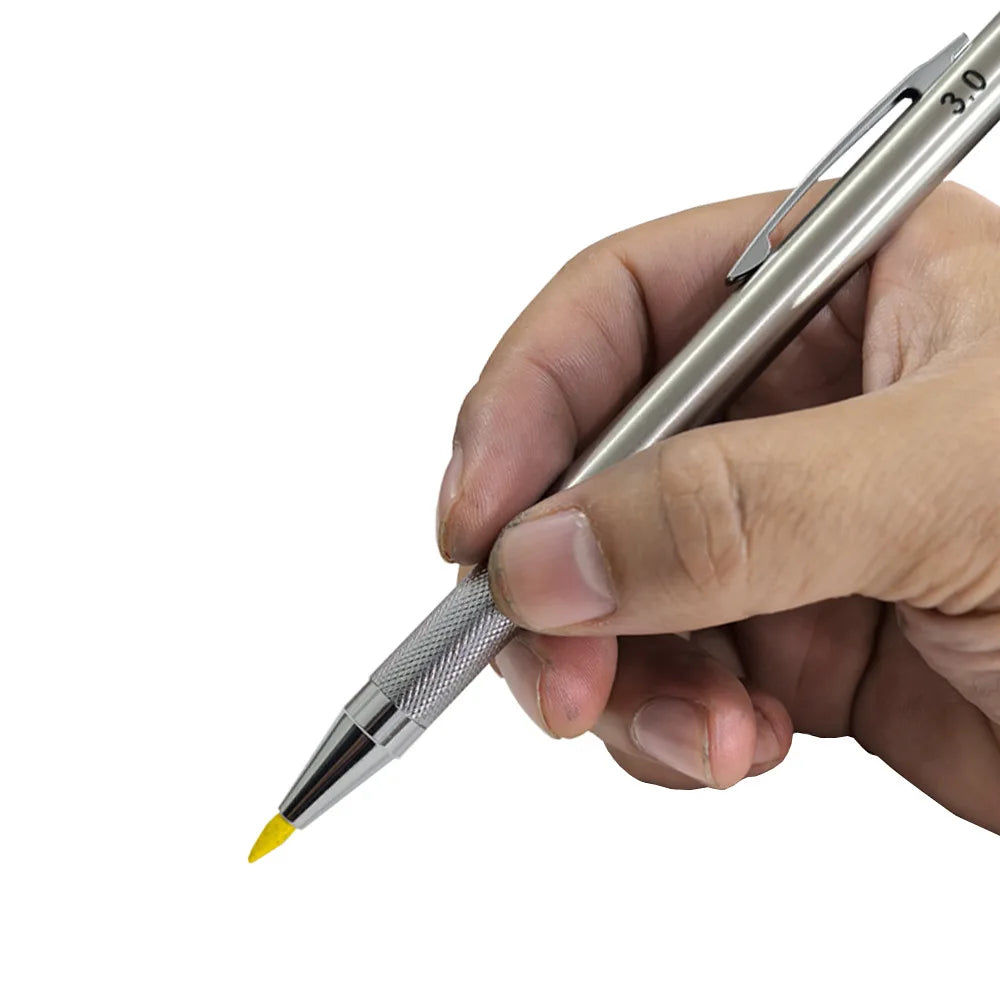 Mechanical Pencil Set 3.0mm Full Metal Art Drawing Painting Automatic Pencil with Leads Office School Supply Qme