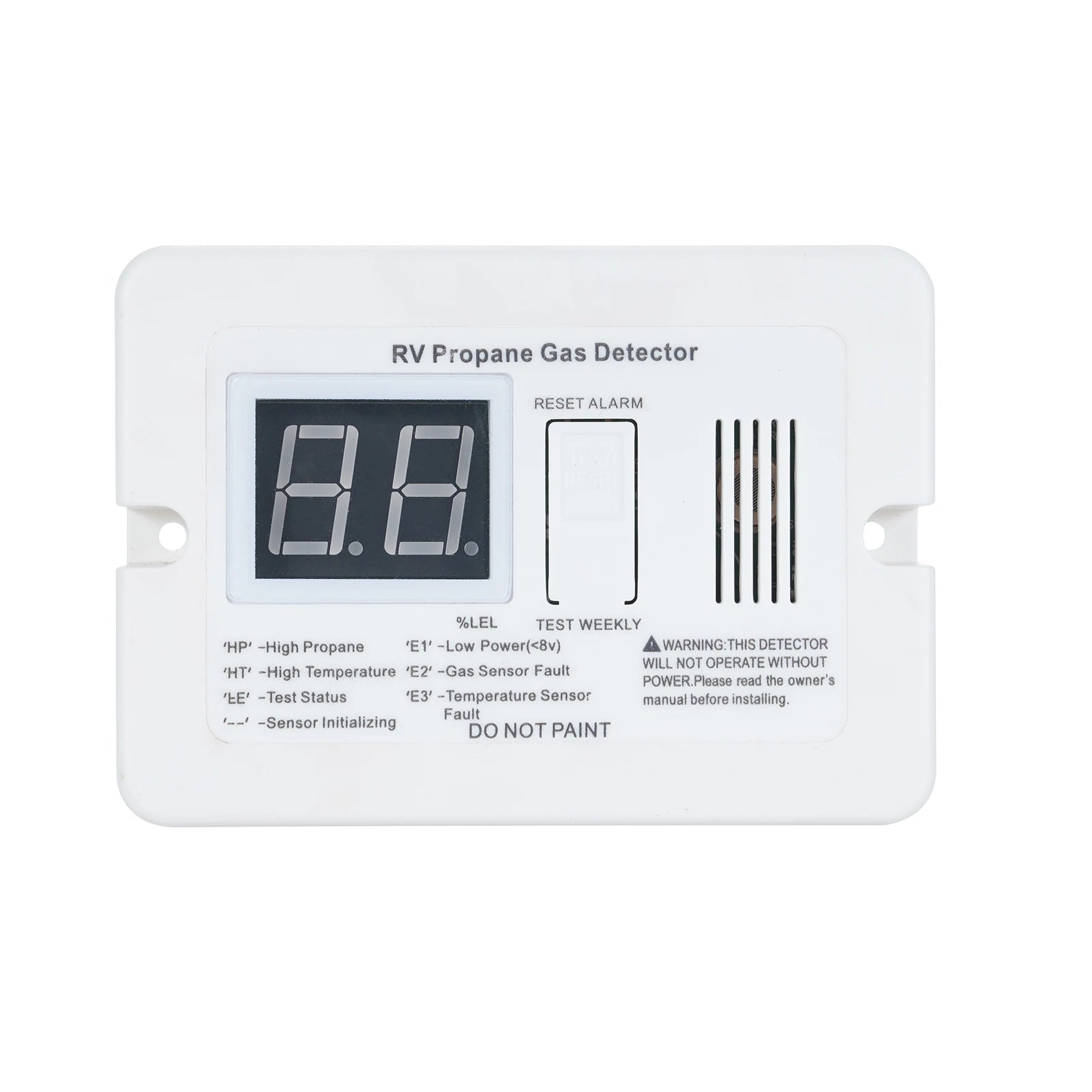 Rv Propane Gas Detector Gas Alarm 85db Alarm Sound Dc 12v Suitable For Rv Trailer Qme S