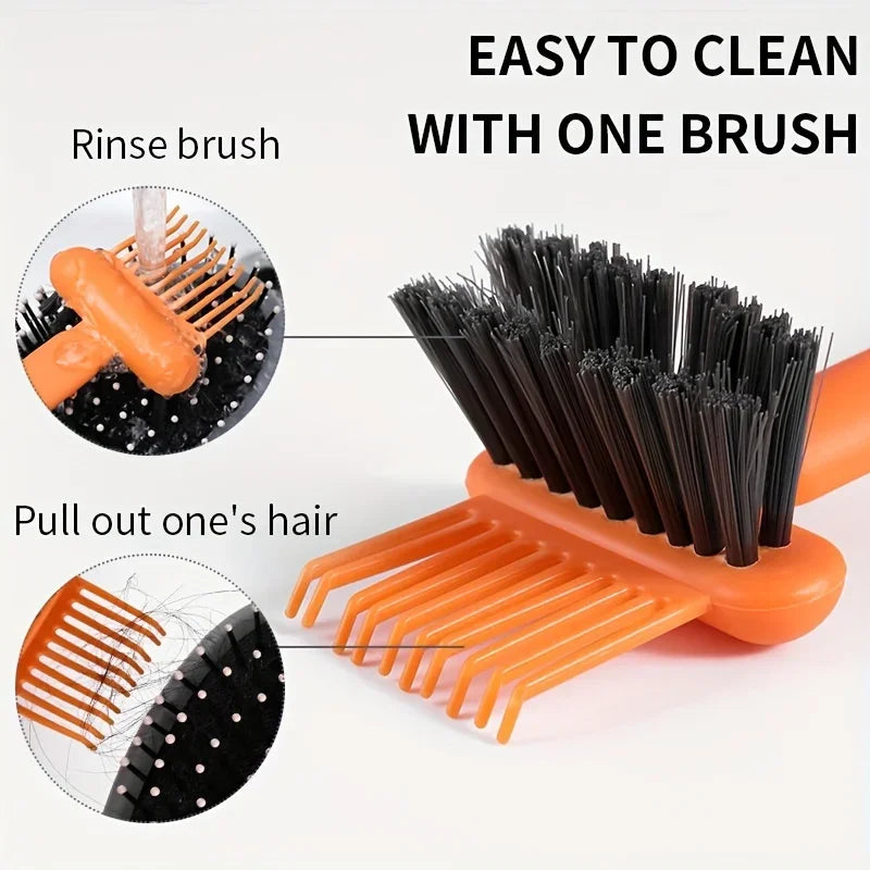 Can provide hair cleaning tools - Reusable hair brushes and air cushion cleaners, suitable for curly/half-wavy hair Qme