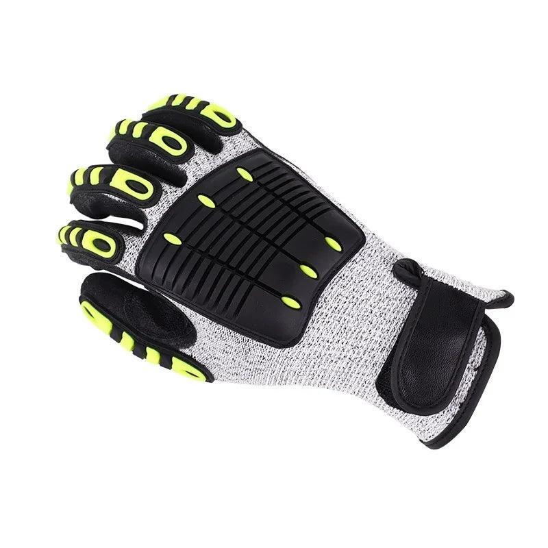 Mechanical cutting gloves, anti vibration, anti smashing, anti-collision gloves, outdoor bicycle rescue safety gloves Qme