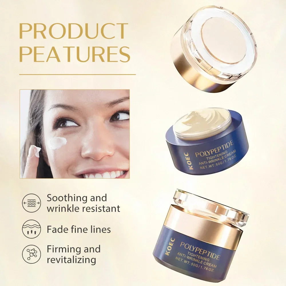 Peptide Firming Cream Facial Hydrating Moisturizing Moisturizer Anti Aging Face Cream Whitening Creams Qme