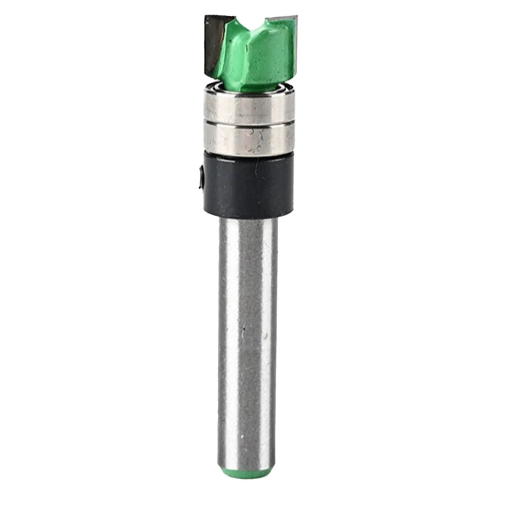 1 Pc Shank Bearing Double-Bearing Trimming Milling Cutter Router Bit Woodworking Edge Trimming Tools For Precise Grooving Qme Default Title