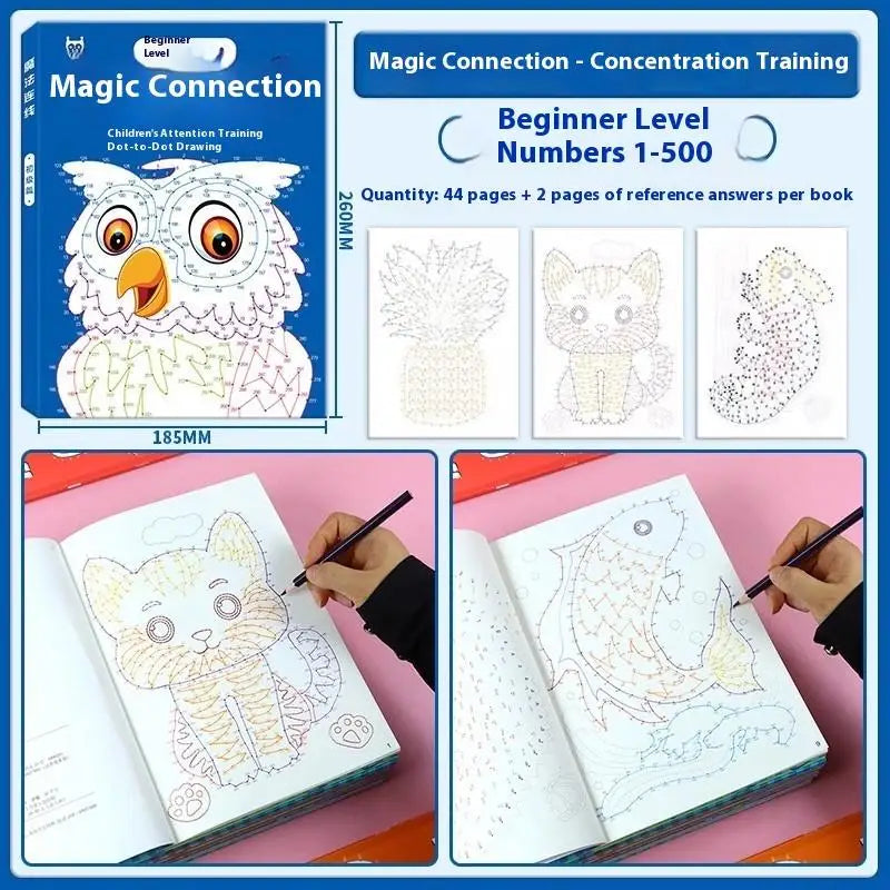 1 2 Focused Training Book Children's Digital Connectivity Coloring 44 Qme A4