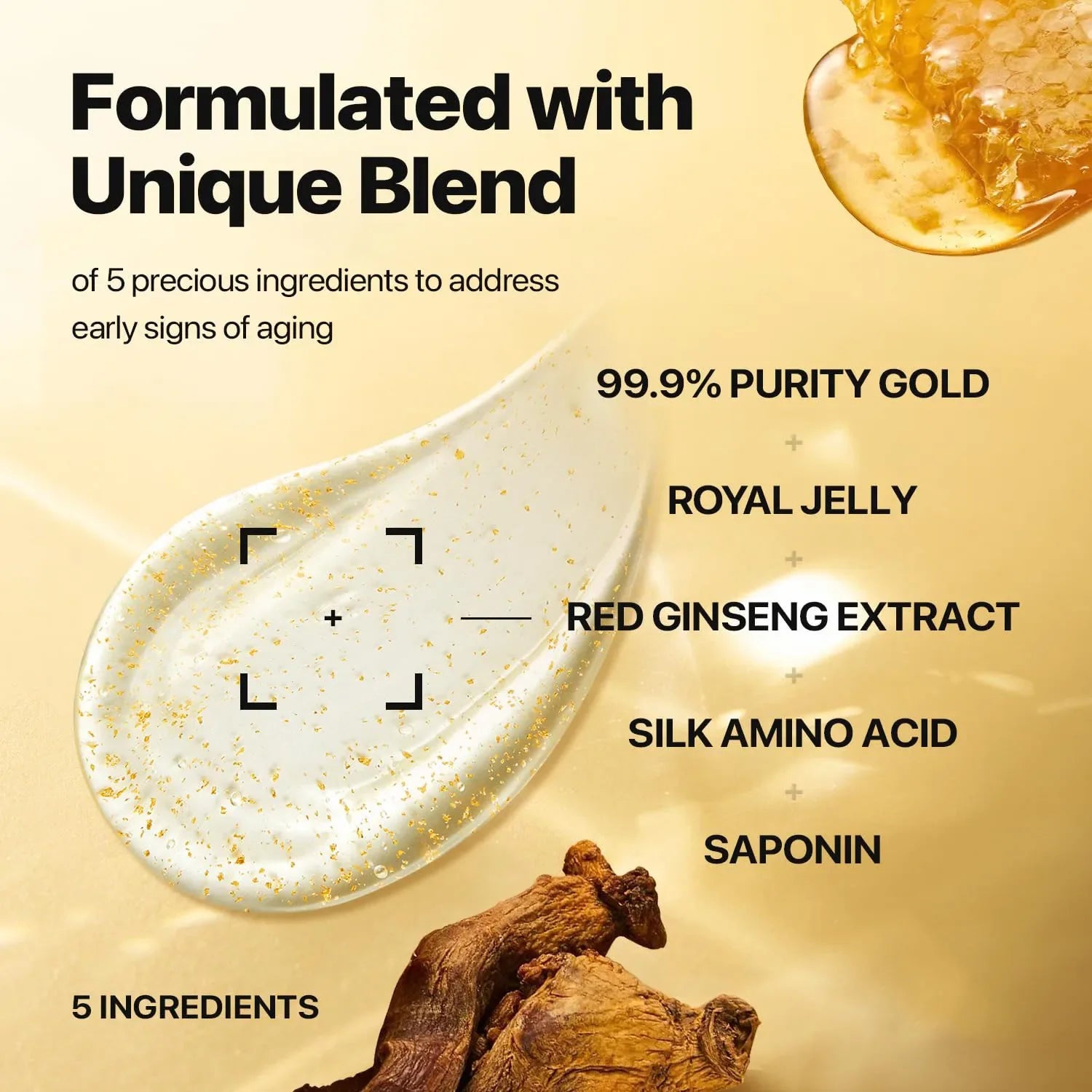 Nature Ginseng Gold Silk Watery Cream Premium Skin Care Anti-aging Qme