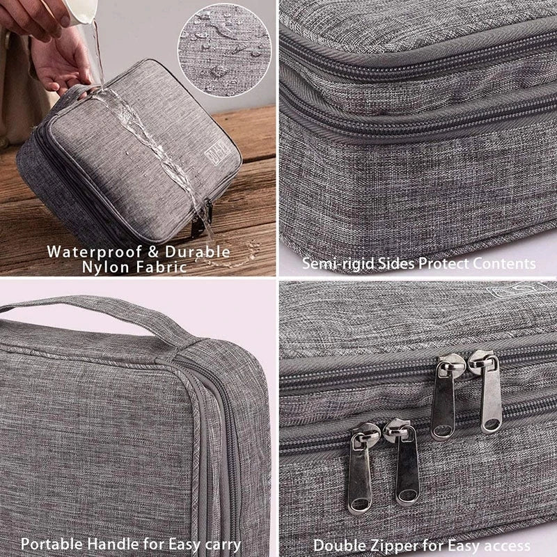 Cable Storage Bag Waterproof Digital Electronic Organizer Portable USB Data Line Charger Plug Storage Bag Travel Cable Organizer Qme