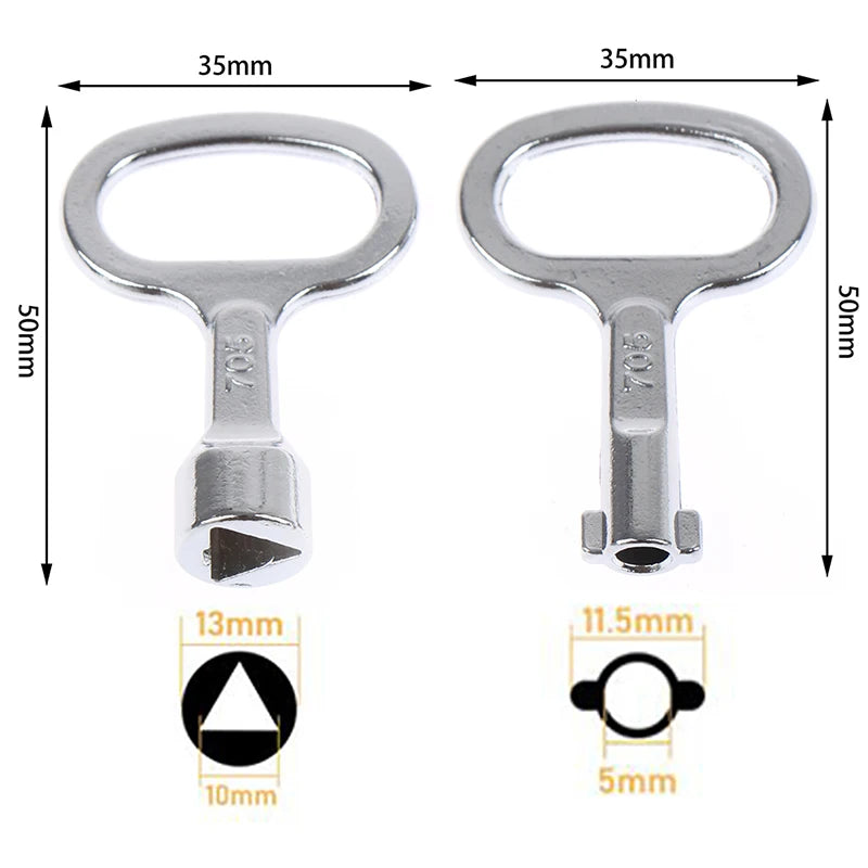 Panel Lock Key Universal Wrench Triangle Socket Electrical Cupboard Qme