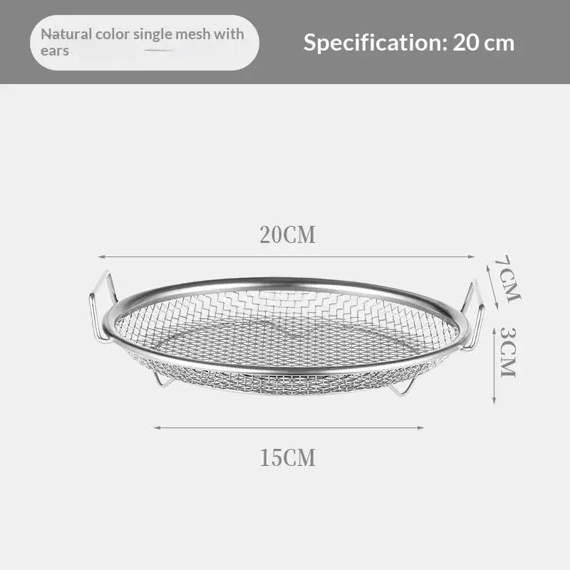 Stainless Steel Mesh Oil Filter Tray Drain Basket Reusable Vegetable Qme A7