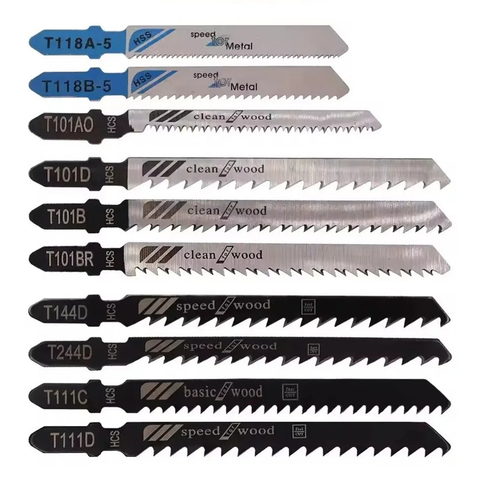 10pcs Multi-Purpose Electric Saw For Blades Jigsaw For Blades High Carbon Steel For Woodworking Metal Plastic Machines Qme Default Title
