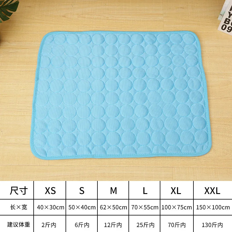 A Cooling Mat Summer Pet Cold Bed Extra Large For Small Big Dogs Pet Accessories Cat Durable Blanket Sofa Cat Ice Pad Blanket Qme