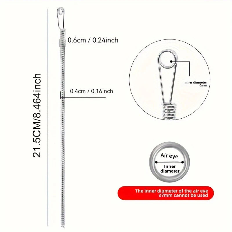 Bendable Spring Drawstring Threader Clip Pants Hoodies Elastic Band Lace Cord Flexible Drawstring Thread DIY Sewing Accessories Qme