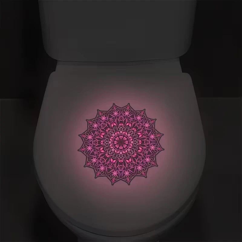 Bathroom Decal Lotus Mandala Wall Sticker Home Decor Stickers Qme