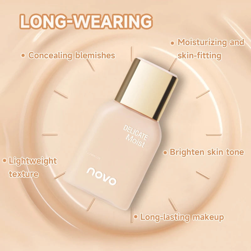 Smooth Liquid Foundation, Moisturizing BB Cream, Long-Lasting Oil-Control CC Cream, Waterproof And Sweat-Proof,Even skin tone Qme