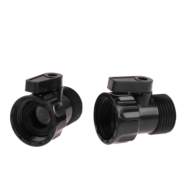 2Pcs Garden Irrigation Valve 3/4" Male to Female Thread Extend Hose Switch. Qme