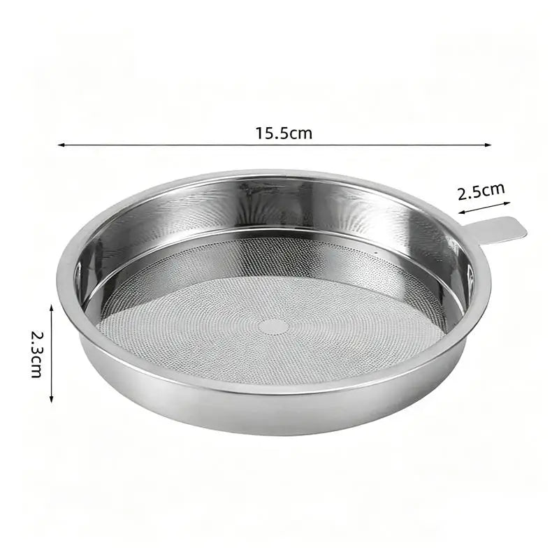 Stainless Steel Fine Mesh Food Strainer Durable Dense Holes Kitchen Qme H