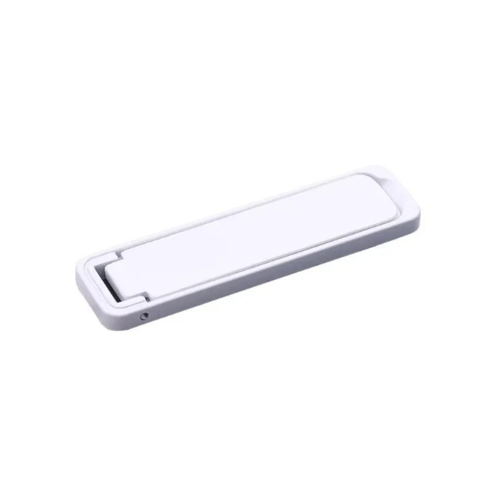 Ultra Thin Invisible Metal Folding Phone Holder Mini Back Sticker Portable Alloy Bracket Universal Desktop Mobile Phones Stand Qme White