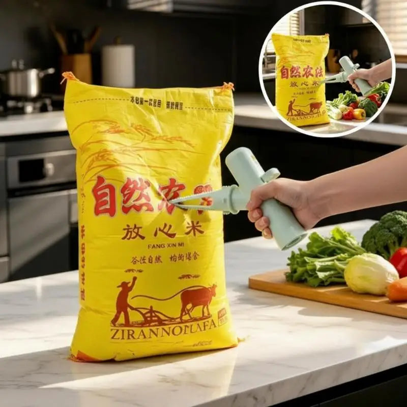 Household Rice Dispenser Manual Sturdy Portable BPA Kitchen Dry Grain Qme