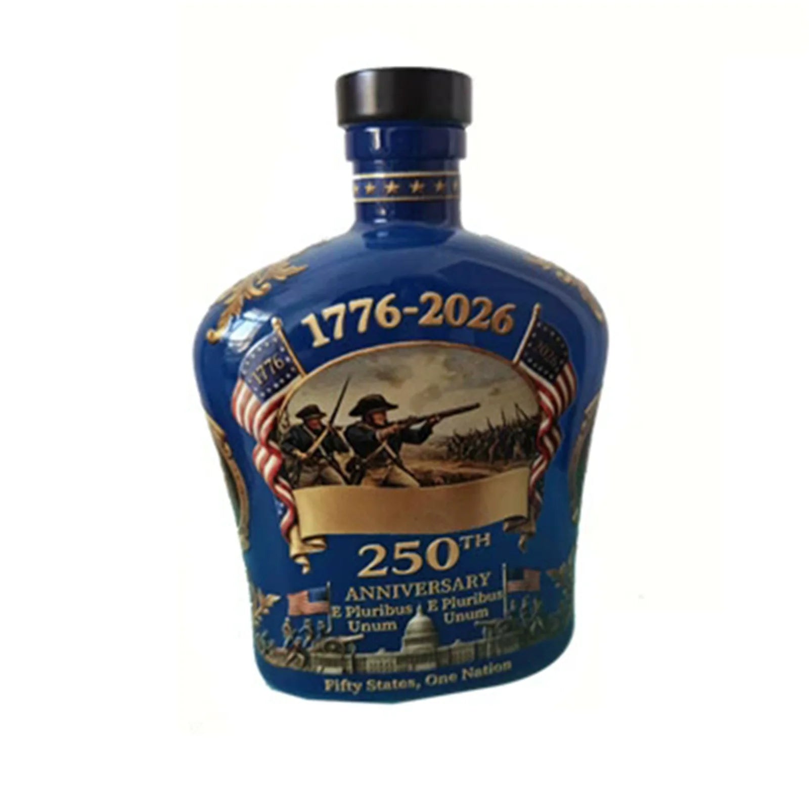 American Independence 250th Anniversary Theme Whiskey Bottles Creative Wine Glass Cup Home Decoration Gift Qme A
