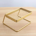 Self Draining Stainless Steel Soap Dish Bar Holder Shower Bathroom Qme Gold