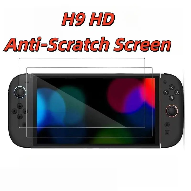 1 2 Tempered Glass Switch 9H HD Clear Anti-scratch Screen Protector Qme