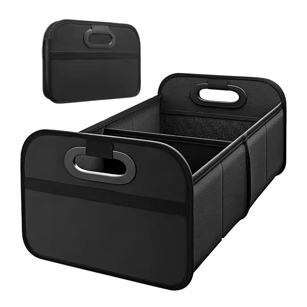 Oxford Fabric Foldable Car Trunk Cargo Bin Collapsible Vehicle Storage Box for SUV Sedan, Space Saving Organizer Qme