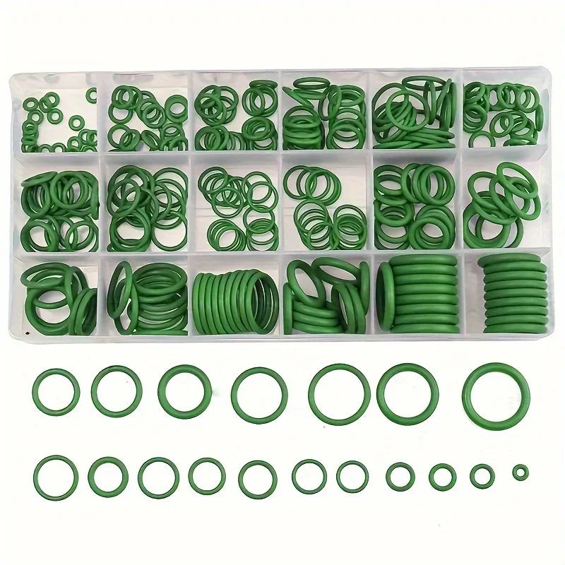 Automobile air conditioning sealing kit - O-rings, gaskets and matching toolbox, suitable for automobile repair Qme