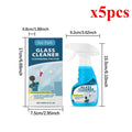 Glass cleaner for home mirror glass to remove oil, stains and dirt; glass cleaning spray Qme 5pcs