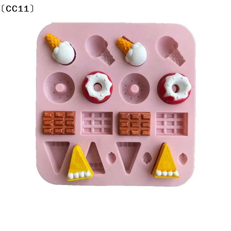 Sugarcraft Candy Donuts Silicone Molds Fondant Cake Decorating Qme Default Title