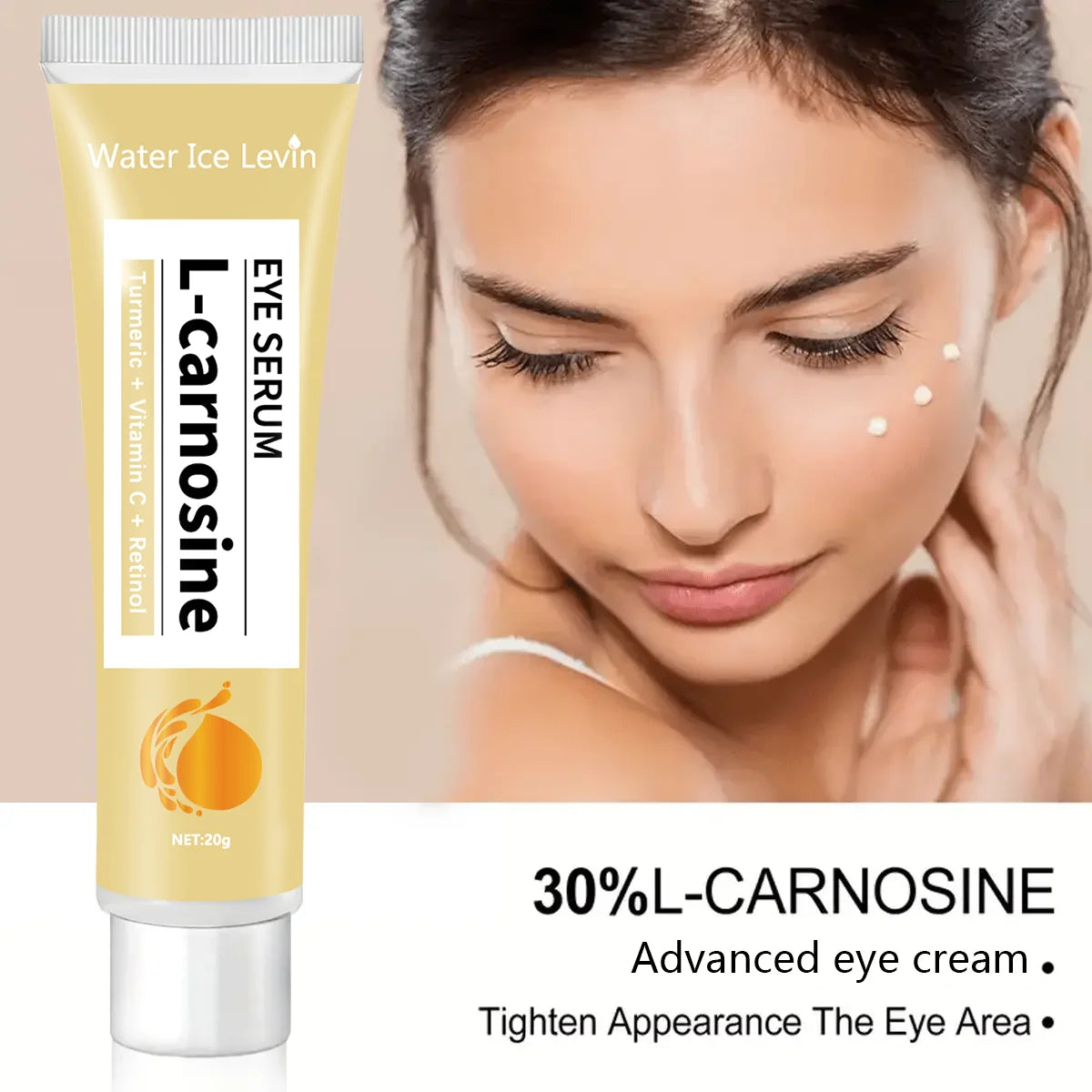 Temporary tight eye eye frost, instant reduce puffiness, dark circles and puffiness, anti-aging fine lines, firming tender eye Qme