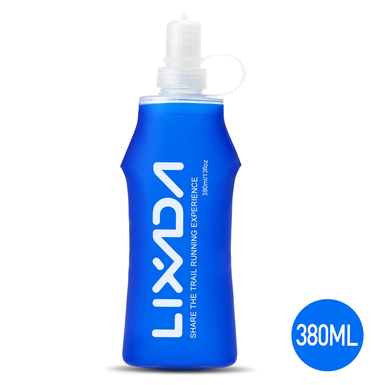 Lixada 250ml / 500ml / 300ml / 380ml Soft Bottle Folding BPA Free Hydration Water Bottle for Outdoor Running Hiking Cycling Qme 380ml China Mainland