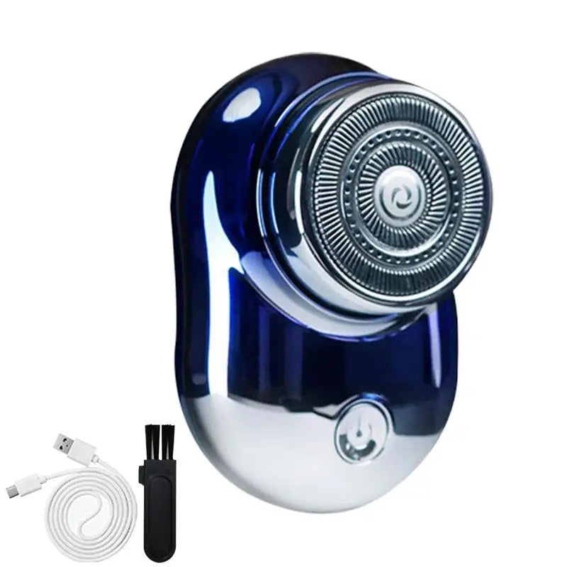 Portable Wet Dry Electric Face Shaver Men Rechargeable Pocket Type-c Qme