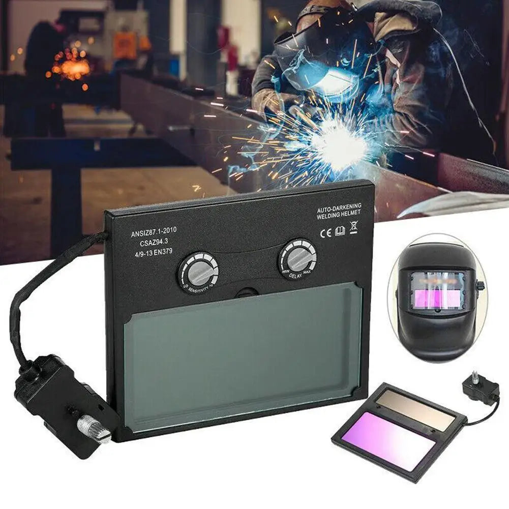Automatic dimming mask Welding/welding Helmet Welder Welding Lens Eyes For Welding Machine Welding Tools Eyes ProtectorCar Solar Qme