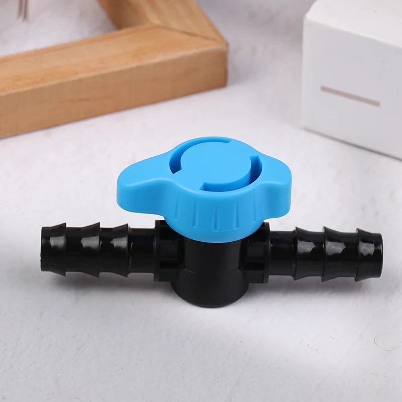 ^6Pcs 16MM Drip Irrigation Barbed Valve Hose Valve Garden Tap Drip Irrigation Pipe Connectors Water Valve For Drip Or Sprinkler Qme