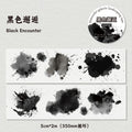 50mm*2m Color Ink PET Masking Tapes Journaling supplies Decorative Adhesive Sticker Scrapbooking Journal Aesthetic Stationery Qme B