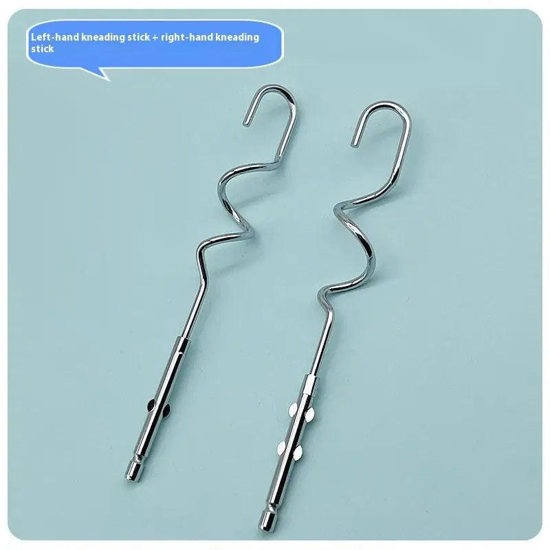 1 2 Electric Egg Beater Stirring Hook Stainless Steel Durable Qme B 2PCS