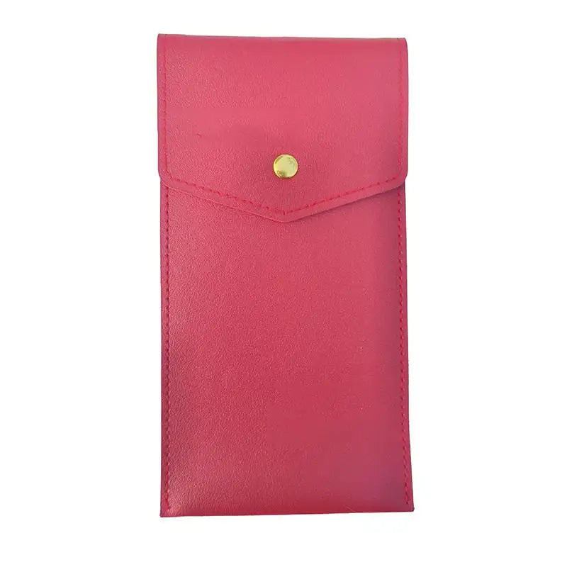 Pencilcase Faux Leather Large Capacity Multi-slot Pouch Pure Qme A8