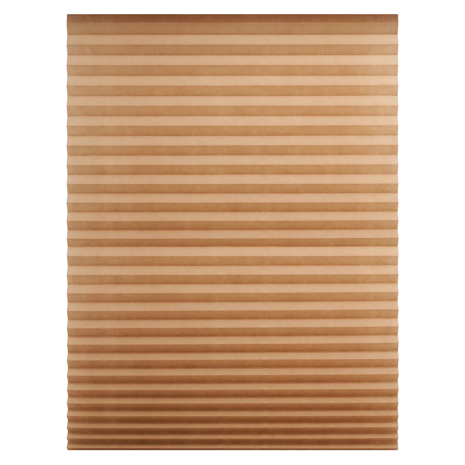 Pleated Window Blinds Temporary Window Shades Cordless Light Filtering Pleated Paper Shades Room Darkening Blind for Home Office Qme Coffee Semi blackout 60x150CM