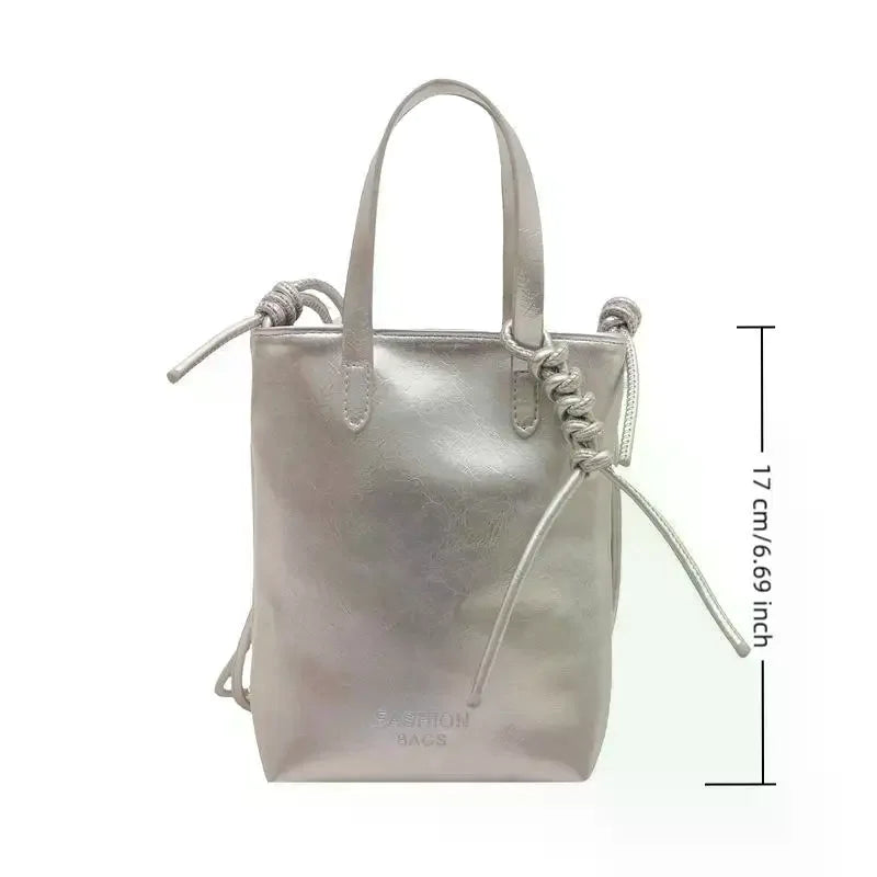 PU Leather Mini Crossbody Bag For Women Korean Fashion Luxury Shoulder Bags Female Simple Retro Handbags And Purses Qme