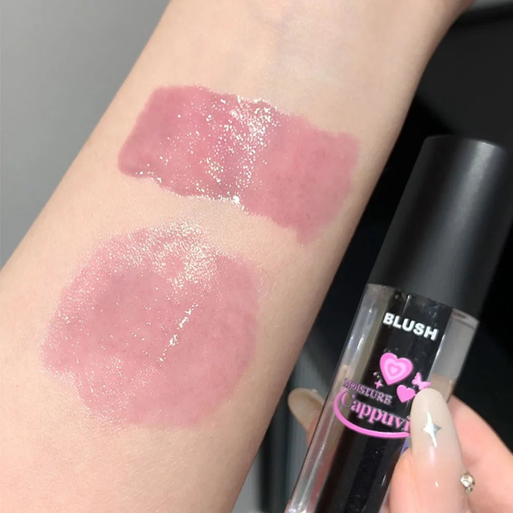 Cappuvini Peach Heart Bubble Warm Change Blush Natural Appearance Qme