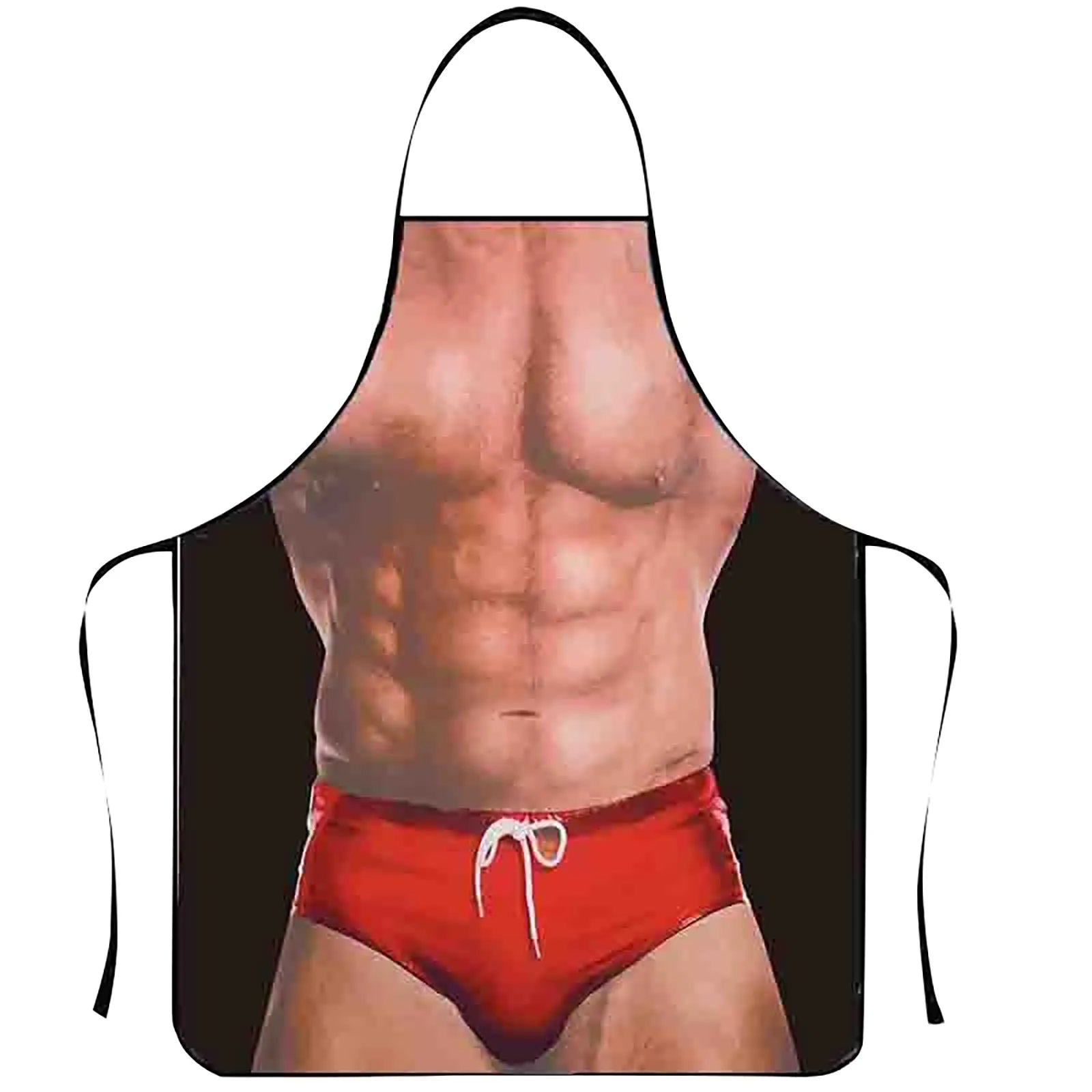 Fun Men's Cooking Carbecue Apron Home Multipropose Baking Cleanning Accessories Creative Muscle Prank Holiday Gift Qme