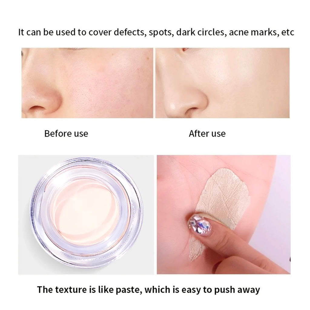 Full Coverage Waterproof Concealer Hides Tattoos Scars Blemishes Qme