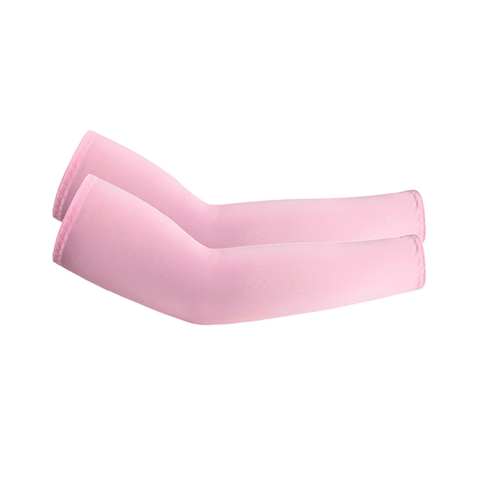 Lightweight Summer Sun-protective Sleeves for Outdoor Sports Cycling Hiking Solid Color Breathable Ice Sleeves Fishing Sleeves Qme Pink One Size