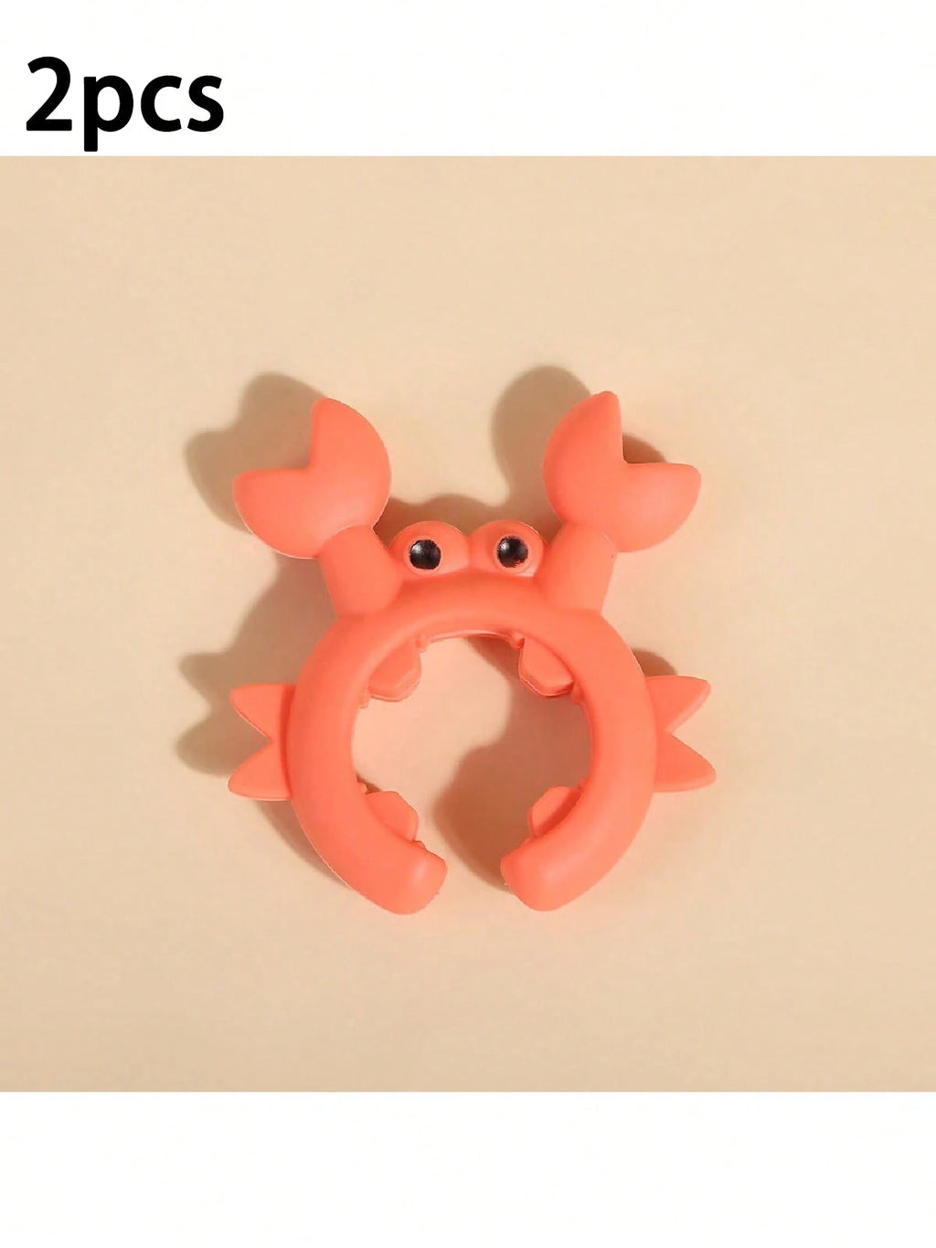 1 2 3 Crab Shaped Silicone Spatula Holder Kitchen Utensil Placement Qme Orange 2pcs