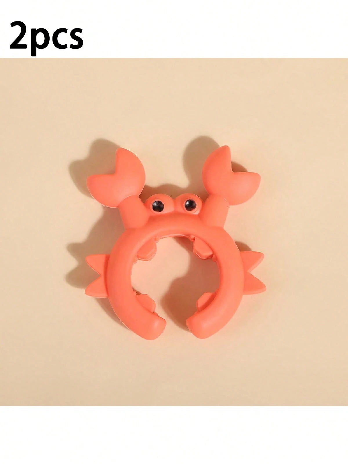 1 2 3 Crab Shaped Silicone Spatula Holder Kitchen Utensil Placement Qme Orange 2pcs