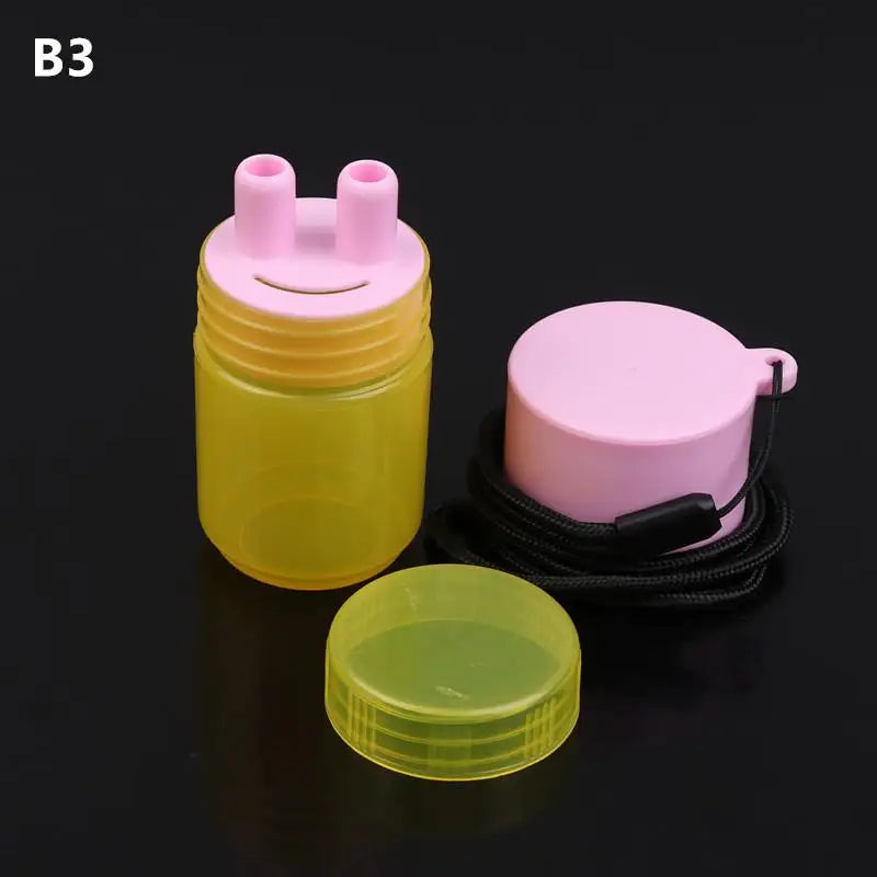 Herbal Inhalant Inhaler Accessory Two Nostrils Sticks Tubes Cap Qme B3