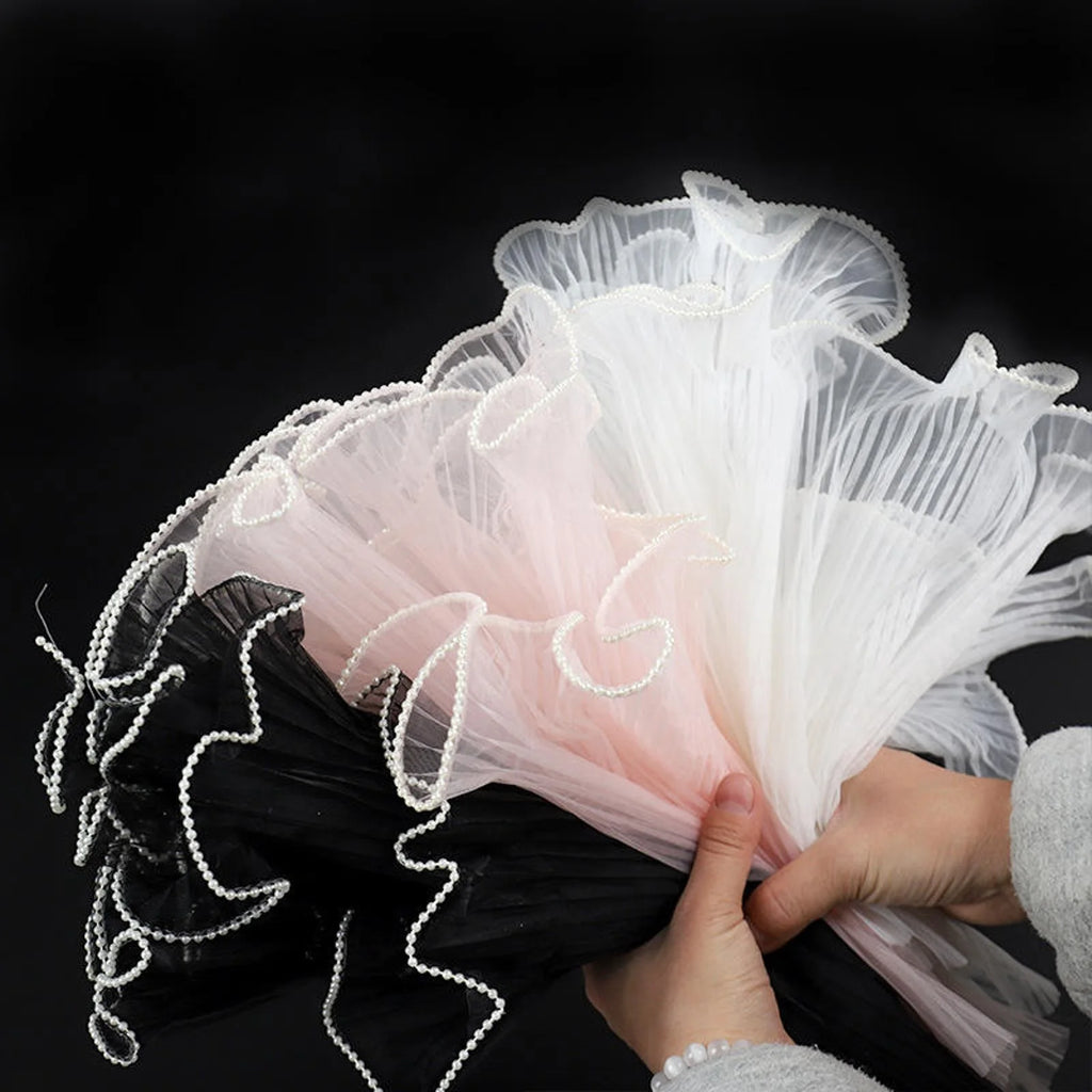 Flower Wrapping Mesh Net Fresh Birthday Festival Decorative Bouquet Wrap Scrapbook Paper Valentine's Day Wedding Decoration Qme