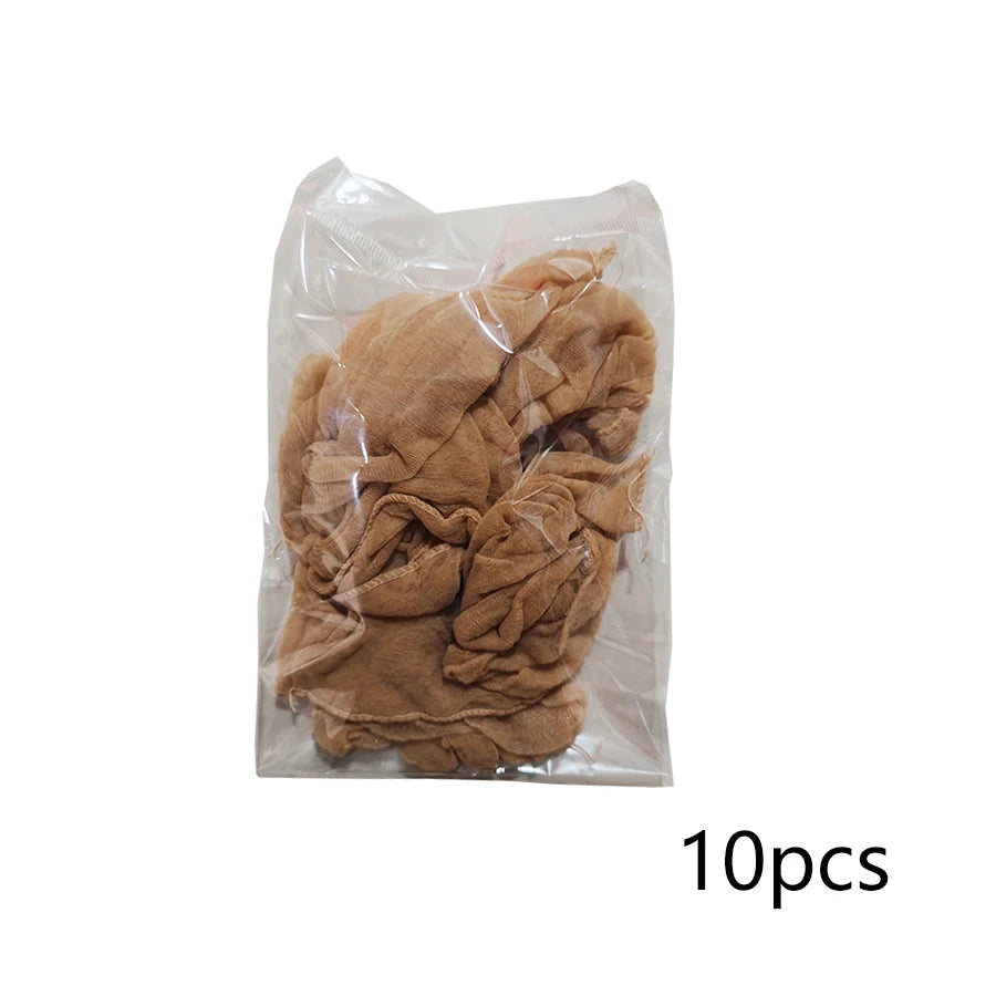 Wholesale HD Wig Caps High Quality Transparent HD Hair Nets Weave Nylon Stretchy Lace Front Wig Cap for Women Men Light Brown Qme 10pcs
