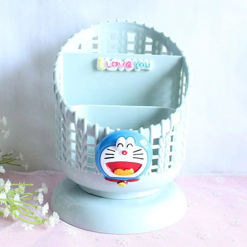 Hello Kitty Cartoon Pencil Holder Stylish Office Storage Box Qme 6