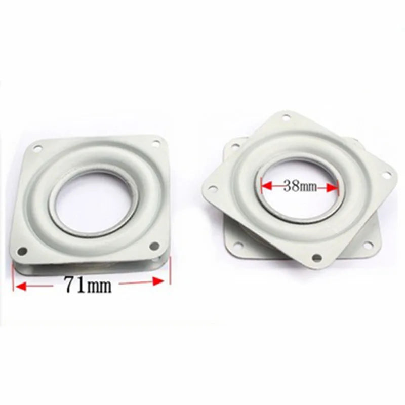 2/3/4 Inch Steel Square Lazy Susan 360 Degrees Rotating Rolling Bearing Turntable Bearings Plate For Office Swivel Chairs Qme