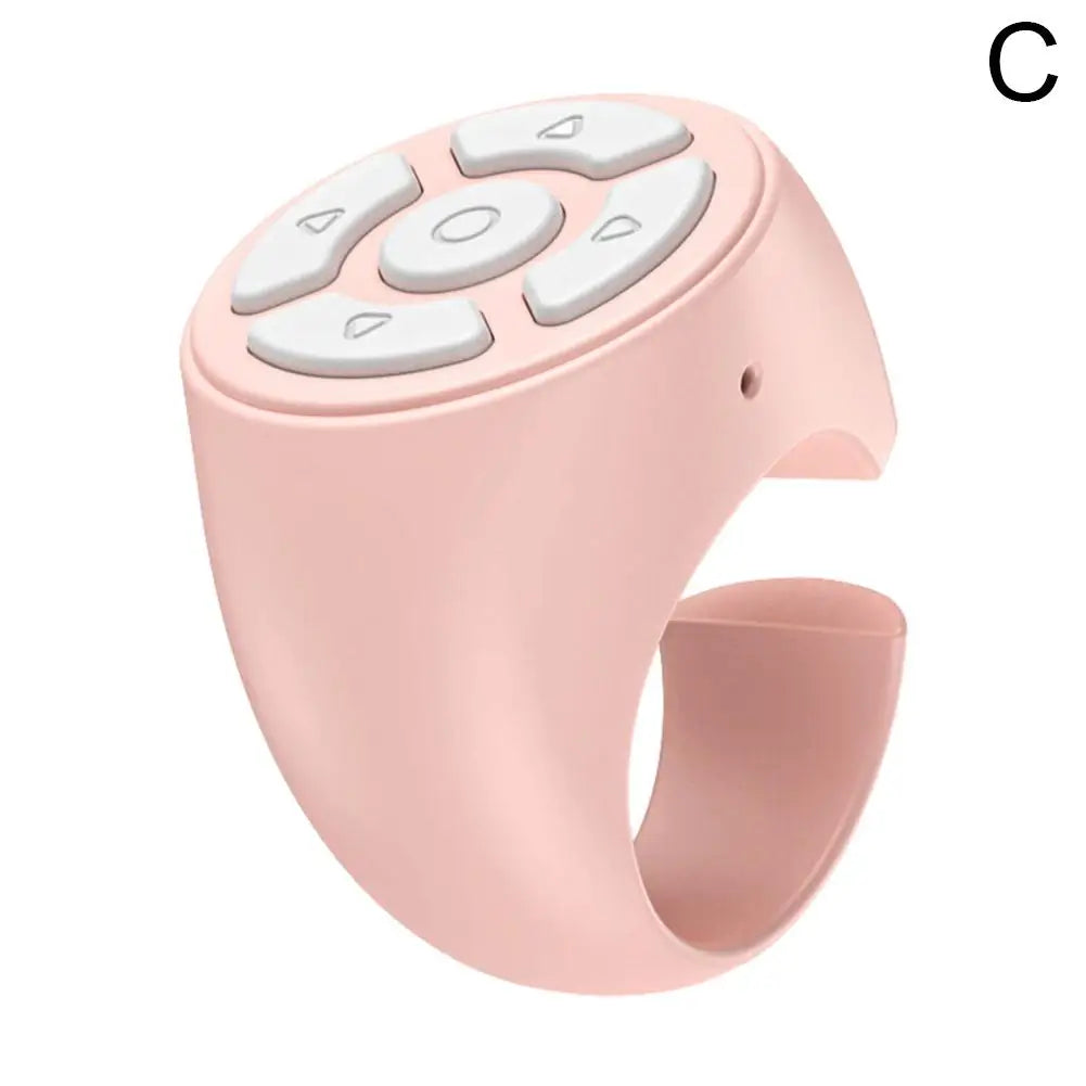 Wireless Bluetooth Remote Control, Video Scrolling Ring Page Turner Bluetooth Ring Scroller, Rechargeable Scrolling Rings Qme C